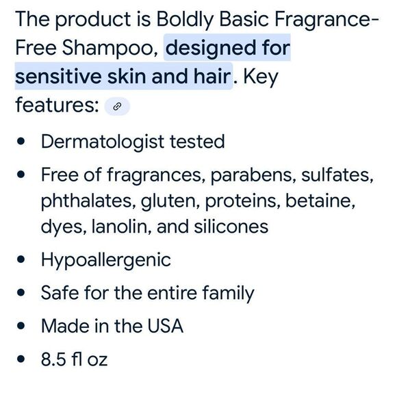 Boldly Basic Shampoo paraben free - Picture 2 of 2